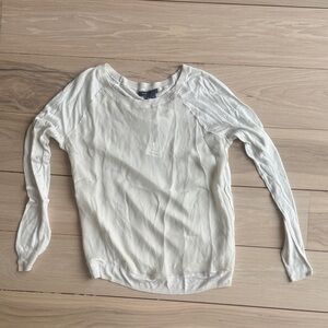 Vince Off-White Long Sleeve Top